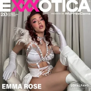 woman promoting exxxotica