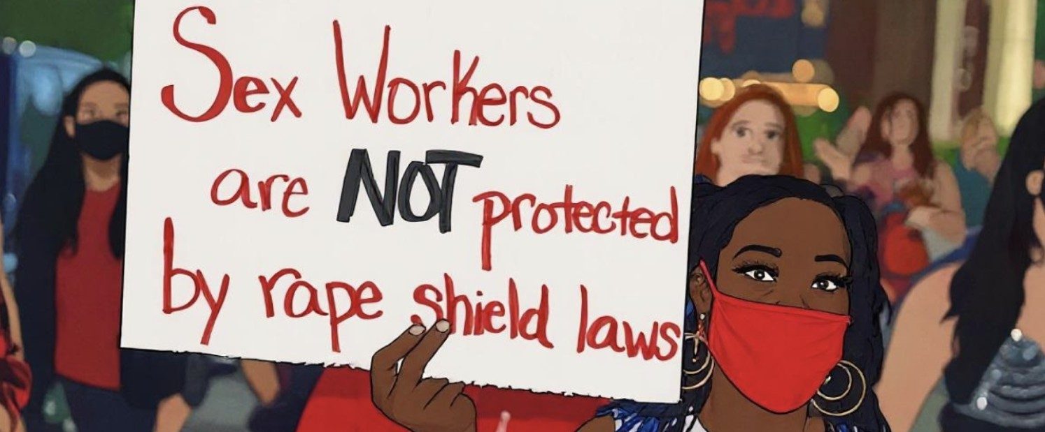 woman protesting
